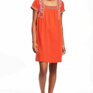 Old Navy Dress Womens Small Embroidered Short Sleeve Size Small